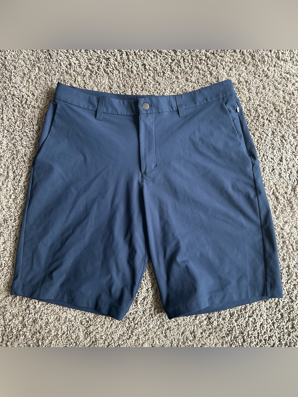 Lululemon Commission Golf Shorts Mens 34x10 Navy Obsidian ABC Warpstreme Chino